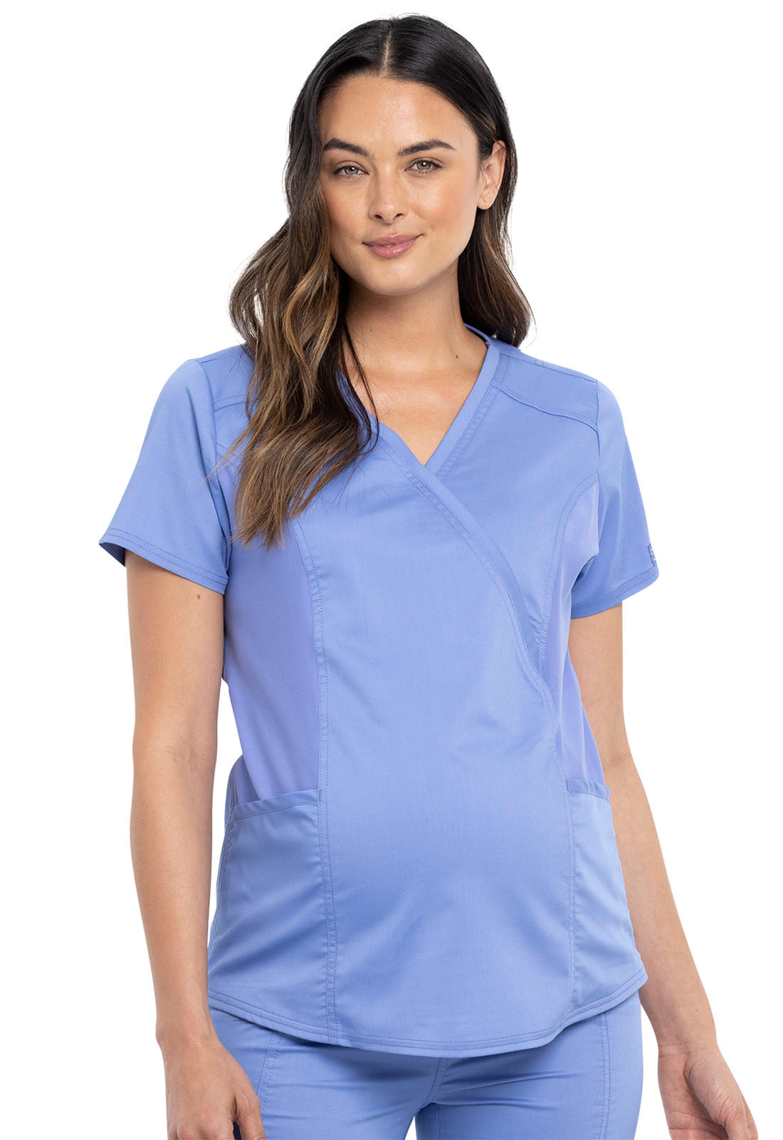 WW688 Cherokee Workwear Revolution Maternity Scrubs Top (XXS - 3XL)