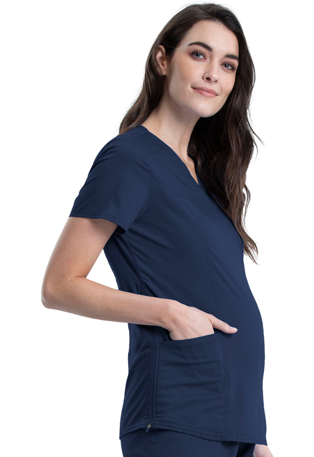 WW688 Cherokee Workwear Revolution Maternity Scrubs Top (XXS - 3XL)