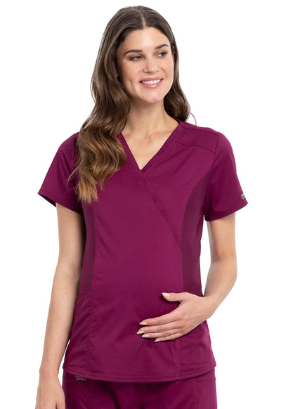 WW688 Cherokee Workwear Revolution Maternity Scrubs Top (XXS - 3XL)