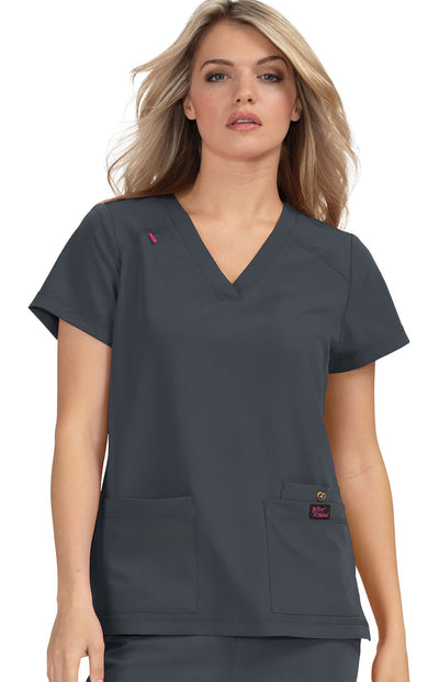 B101 Betsey Johnson Freesia Women's 3-Pocket Scrub Top (XXS - 3XL)