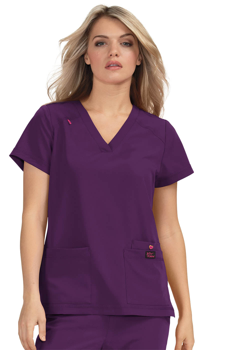 B101 Betsey Johnson Freesia Women's 3-Pocket Scrub Top (XXS - 3XL)