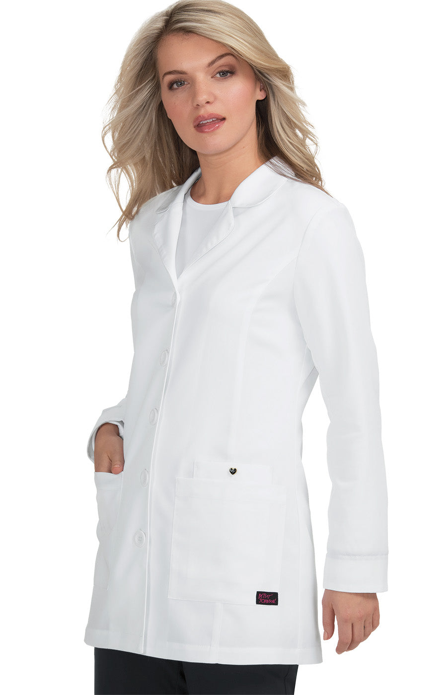 B400  Betsey Johnson Marigold Lab Coat White 32'' Lab Coat (XXS - 3XL)