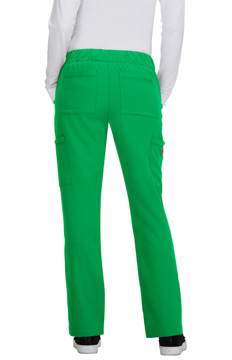 B700 Betsy Johnson Buttercup Women's 6-Pocket Slim Fit Scrub Pants (XXS - 3XL)