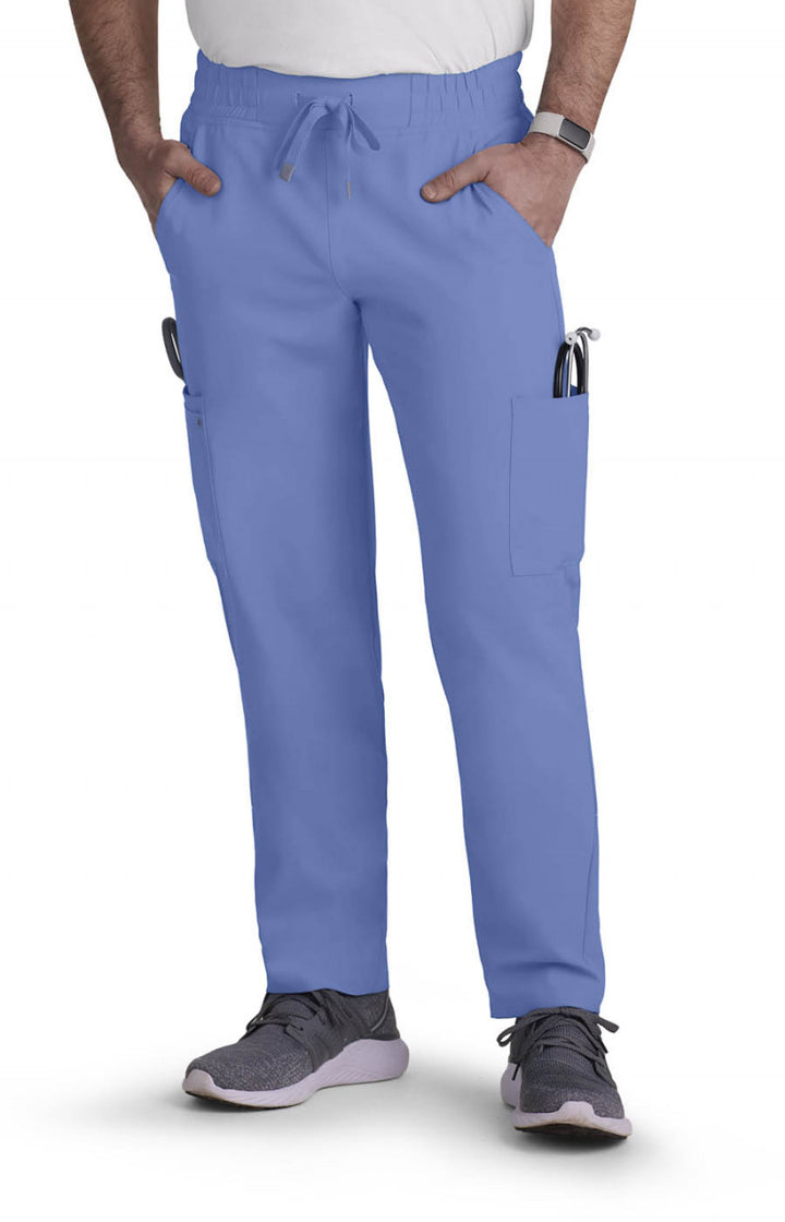 C601 Koi Cureology Neuro Men 6 Pockets Cargo Scrub Pants