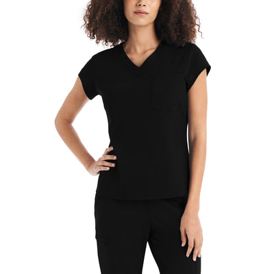 WT128 White Cross CRFT One Pocket Scrub Top Fluid Resistant (XXS - 3XL)