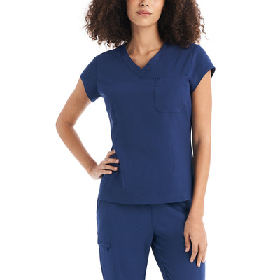 WT128 White Cross CRFT One Pocket Scrub Top Fluid Resistant (XXS - 3XL)