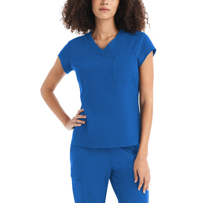 WT128 White Cross CRFT One Pocket Scrub Top Fluid Resistant (XXS - 3XL)