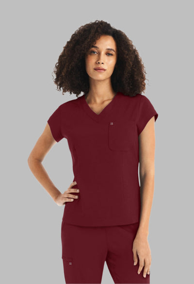WT128 White Cross CRFT One Pocket Scrub Top Fluid Resistant (XXS - 3XL)