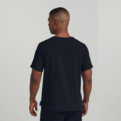WT131 White Cross CRFT Men Scrub 2 Pockets Top Fluid Resistant (XS - 3XL)