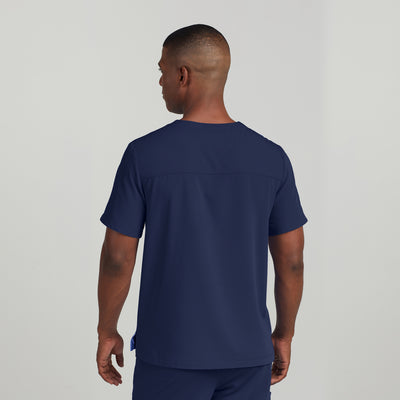 WT131 White Cross CRFT Men Scrub 2 Pockets Top Fluid Resistant (XS - 3XL)