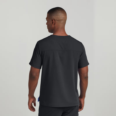 WT131 White Cross CRFT Men Scrub 2 Pockets Top Fluid Resistant (XS - 3XL)