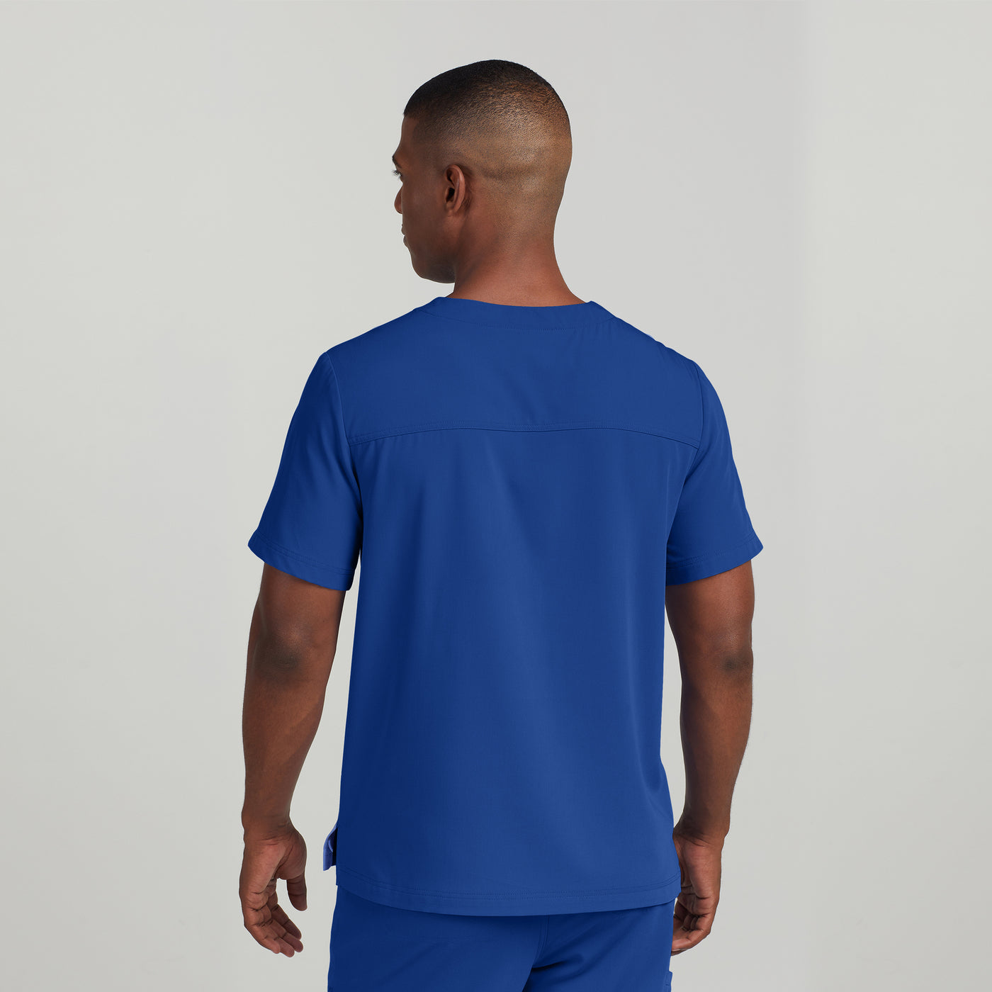 WT131 White Cross CRFT Men Scrub 2 Pockets Top Fluid Resistant (XS - 3XL)