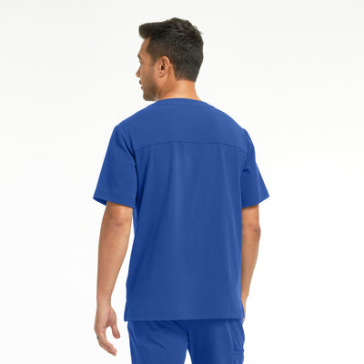 WT151 White Cross CRFT Men Scrub 4 Pockets Top Fluid Resistant (XS - 3XL)