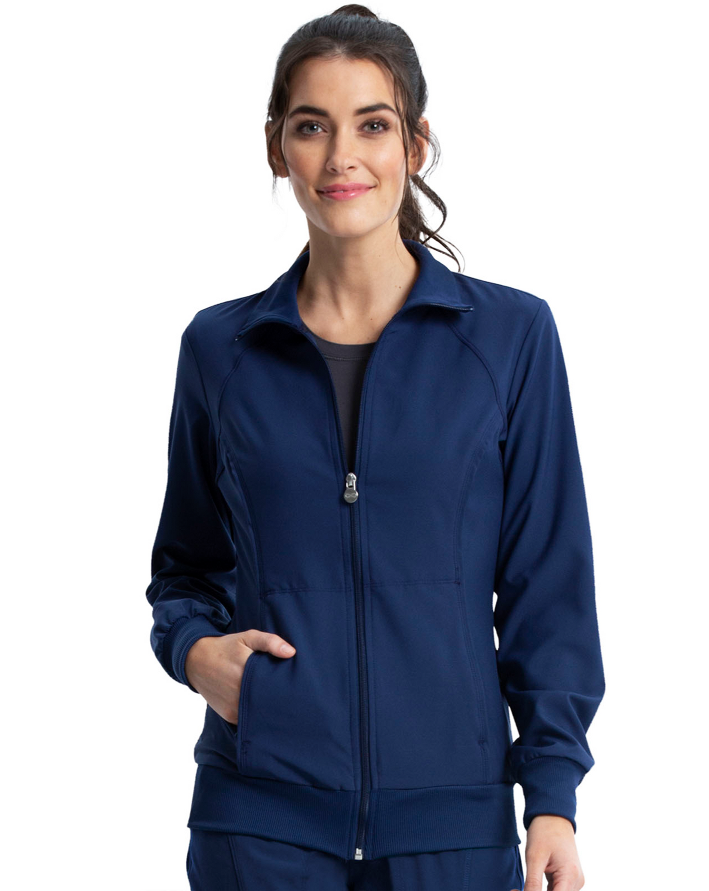 2391A Cherokee Infinity Zip Front Warm-up Jacket Certainty Antimicrobial Stretch (XXS - 5XL)