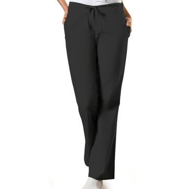 4101 Cherokee Workwear Natural Rise Flare Leg Drawstring Pant (XXS - 3XL)