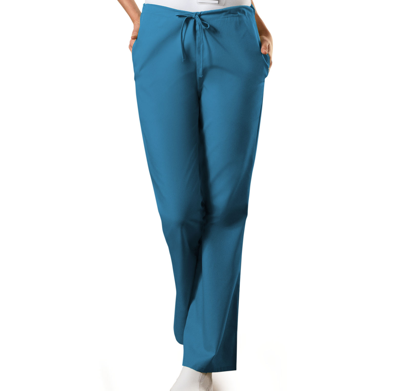 4101 Cherokee Workwear Natural Rise Flare Leg Drawstring Pant (XXS - 3XL)