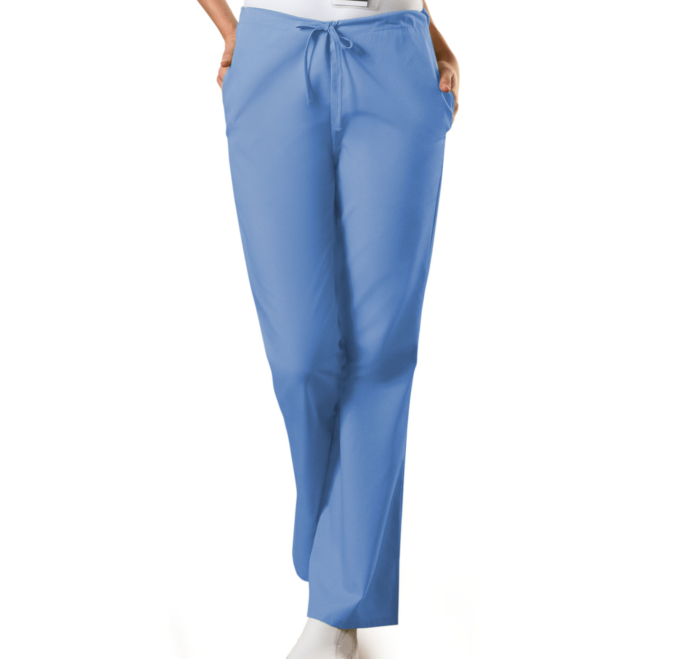 4101 Cherokee Workwear Natural Rise Flare Leg Drawstring Pant (XXS - 3XL)