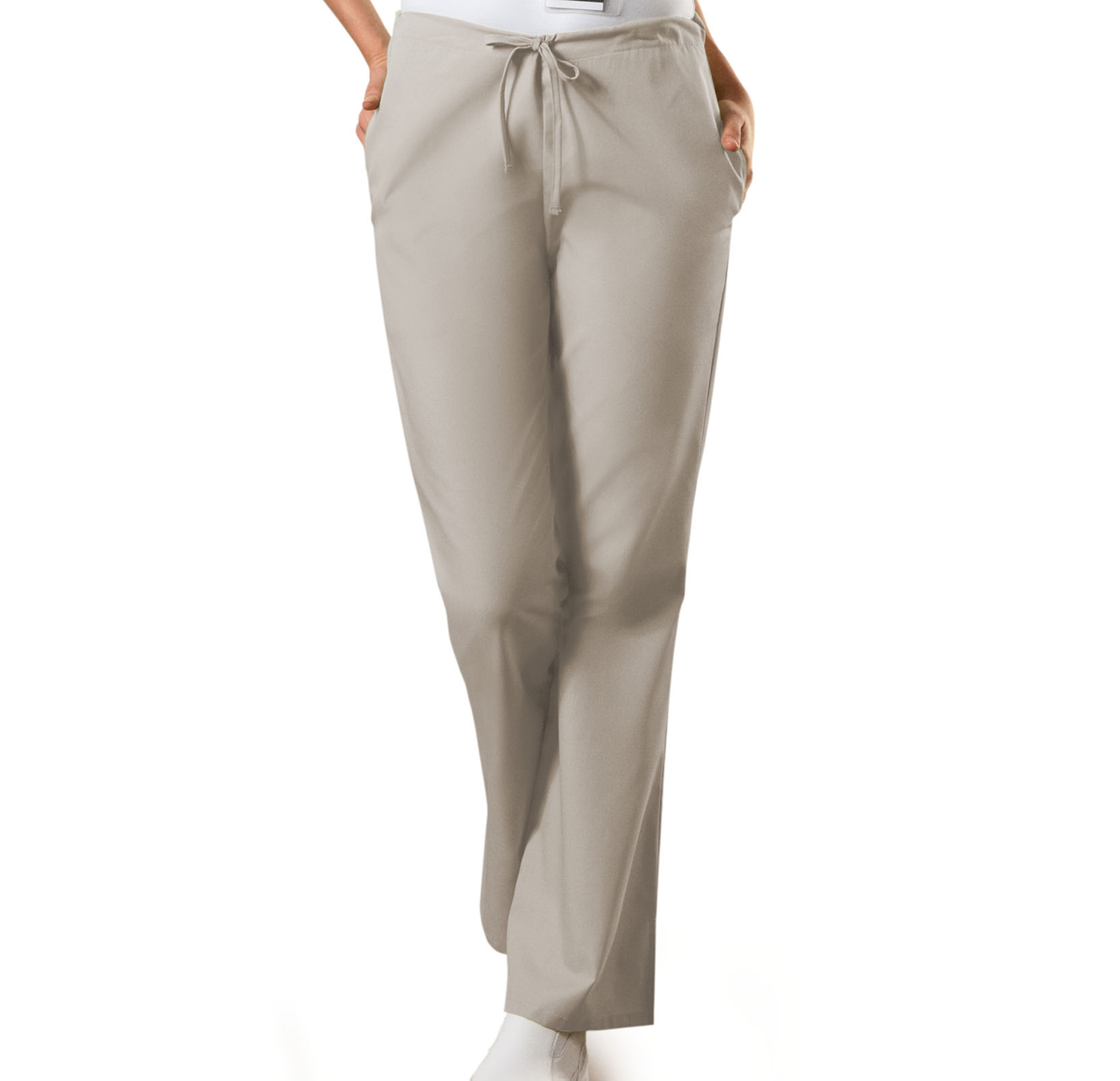 4101 Cherokee Workwear Natural Rise Flare Leg Drawstring Pant (XXS - 3XL)