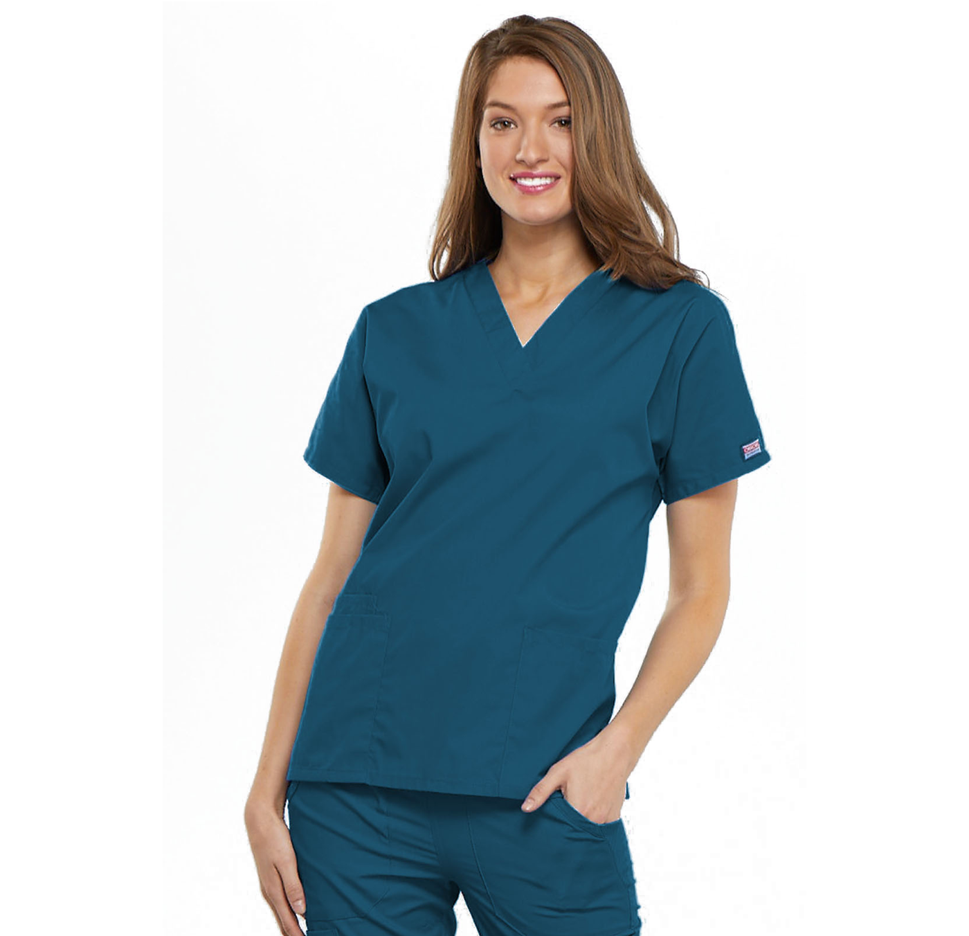 4700 Cherokee Workwear V-Neck Top (XXS - 5XL)