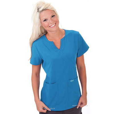 E511T Excel 4-Way Stretch Slim Fit Comfort Scrub Top Stretch (XXS - 2XL)