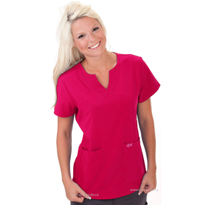 E511T Excel 4-Way Stretch Slim Fit Comfort Scrub Top Stretch (XXS - 2XL)