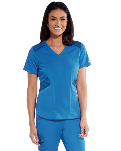 GIT033 Grey's Anatomy Impact Moto Pintucks Top Stretch