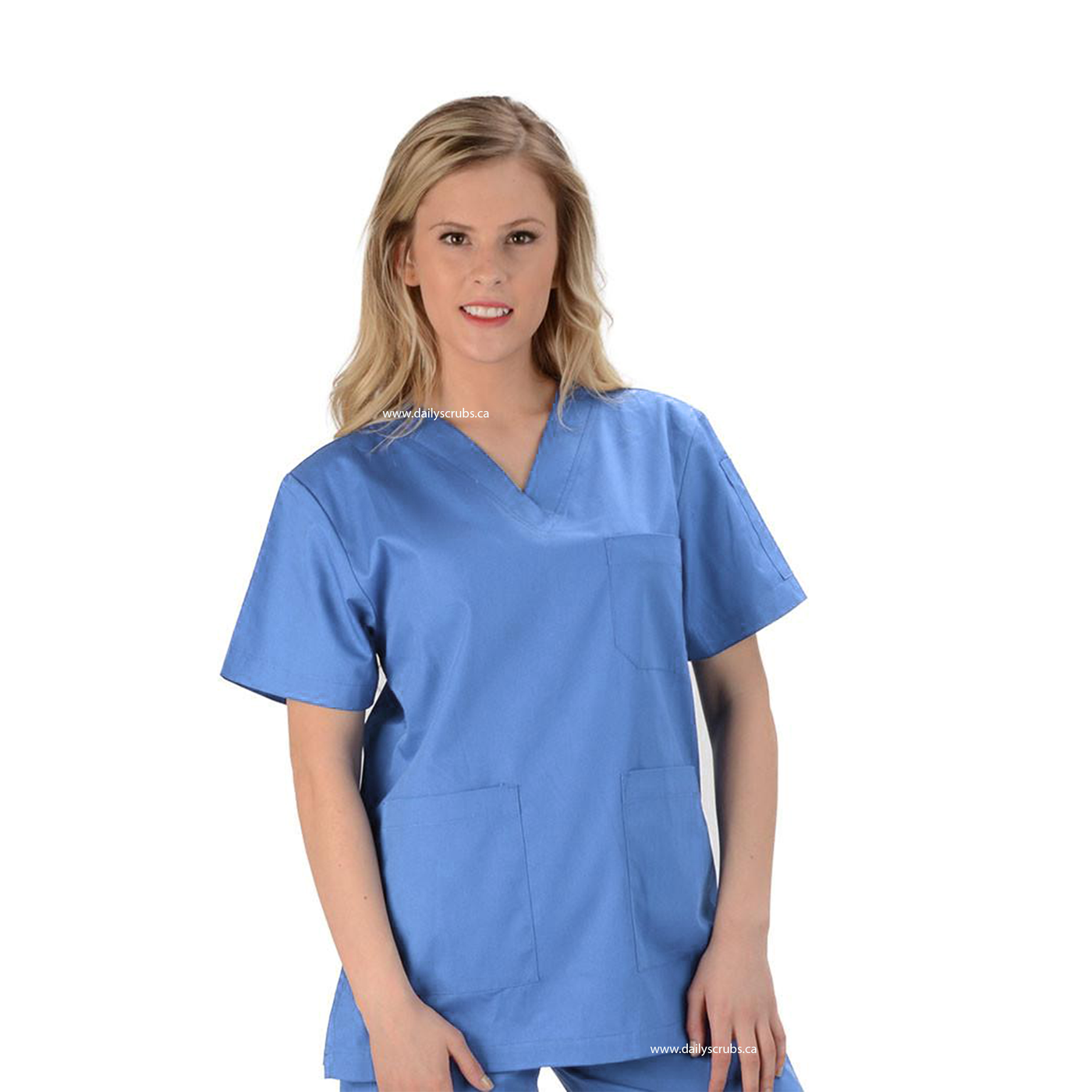 KM101T Klik Fits Athens VNeck Unisex Scrub Top (XXS - 3XL)